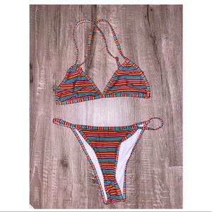 Rainbow tini 2 piece bikini